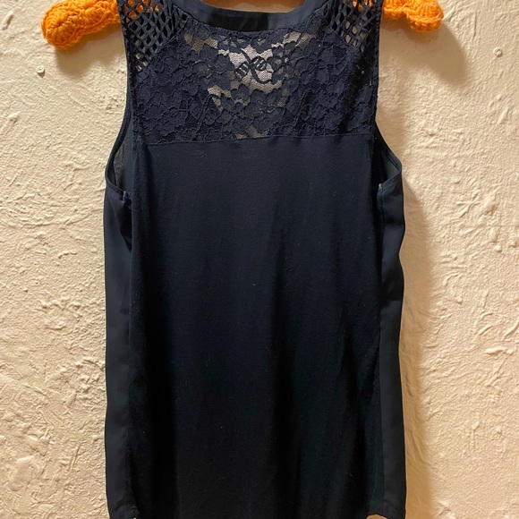 Express White & Black Chiffon Tops - Picture 5 of 6